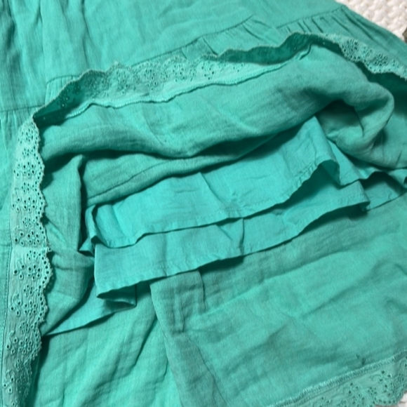 NWT Nordstrom Rack Seafoam Green Sundress with Puff Sleeves and V-Neck - Picture 5 of 10